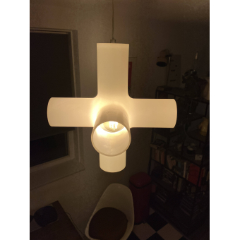 Vintage design Crosslight hanglamp wit